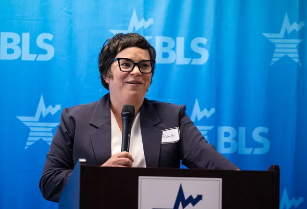 BLS Commissioner Erika McEntarfer speaking at a Bureau of Labor Statistics event in 2024.