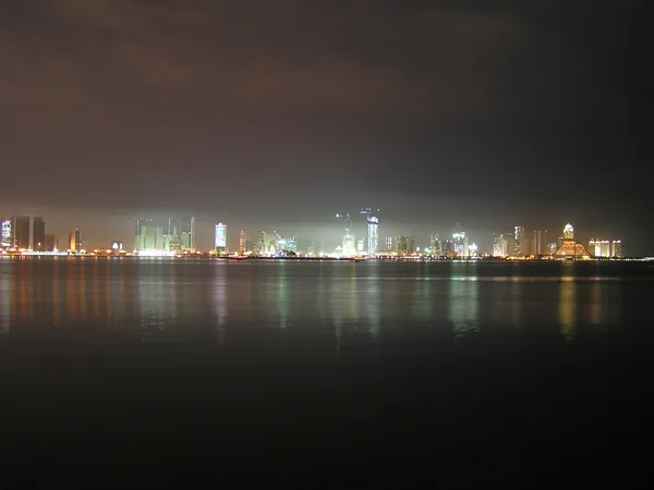 Doha, Qatar skyline at night