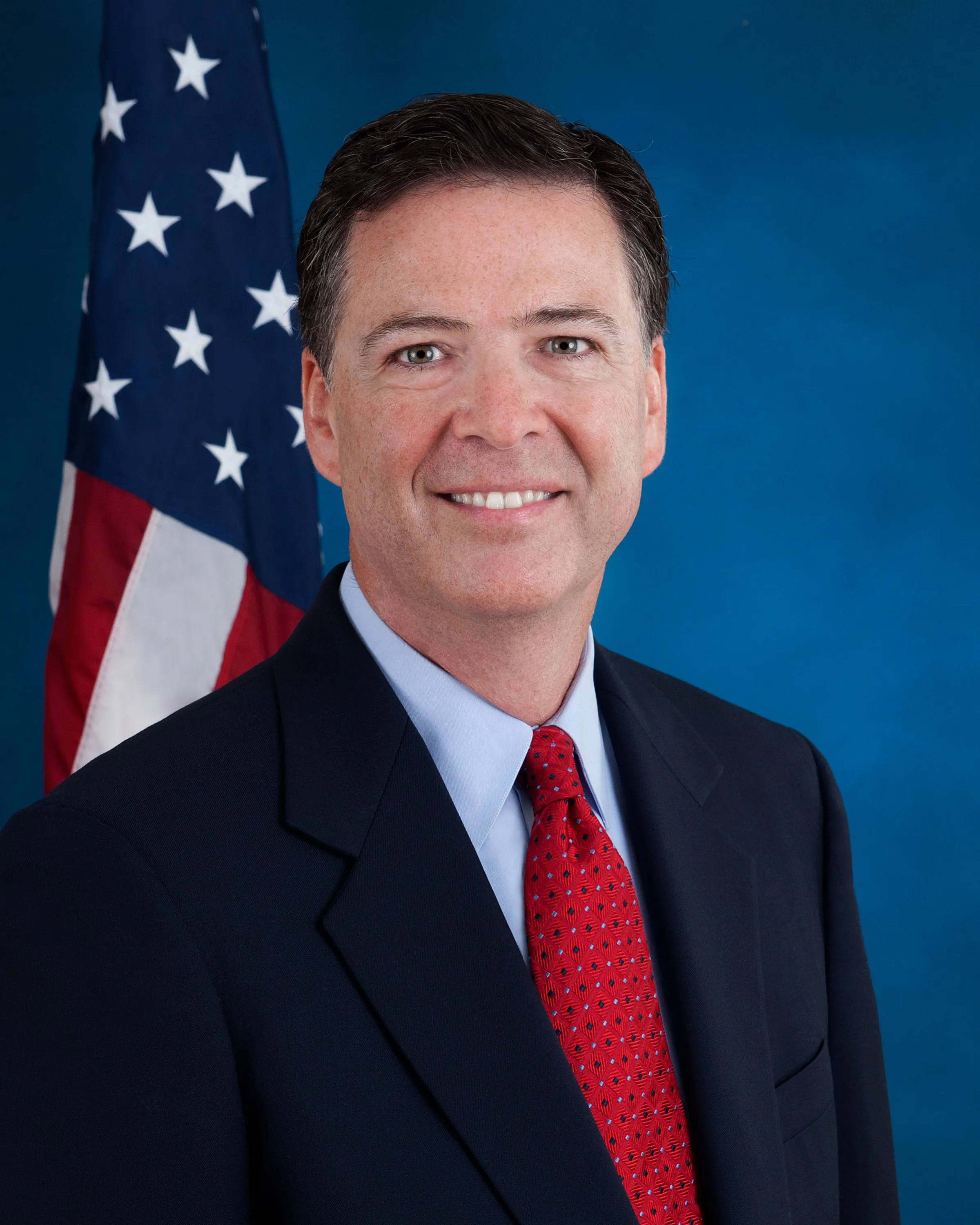 Official FBI portrait of former director James Comey.