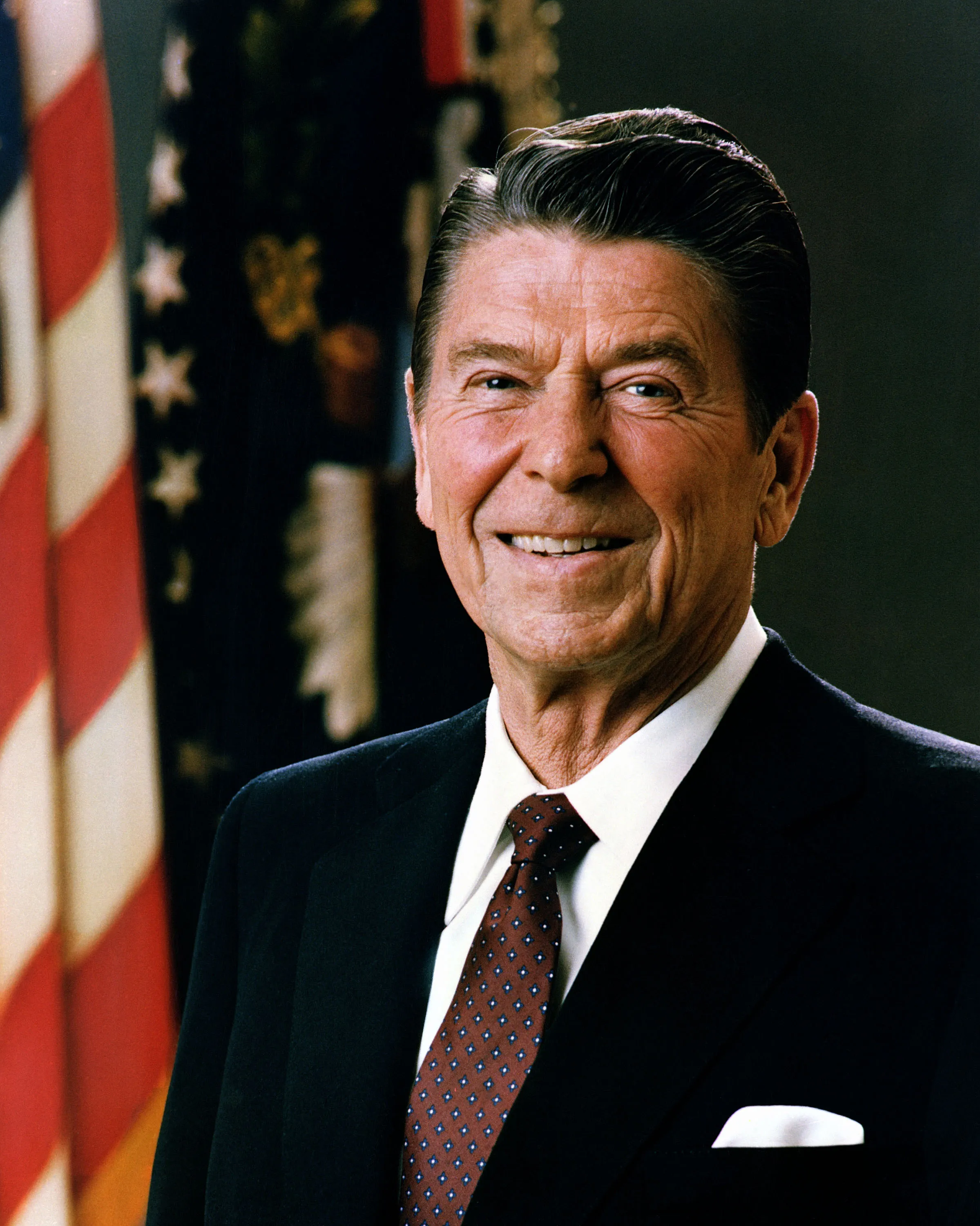 Official 1981 White House portrait of President Ronald Reagan.