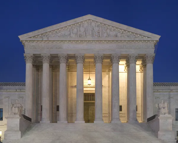 Exterior of the United States Supreme Court Building.