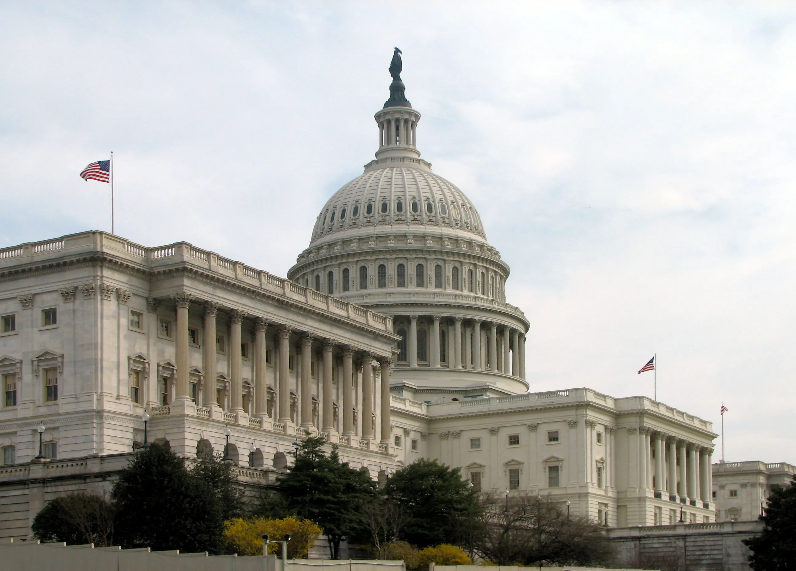 Interior view of the United States Senate chamber where the shutdown deal advanced.