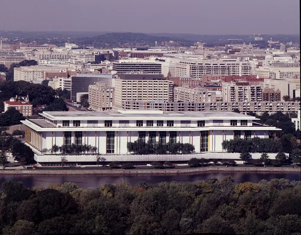 Exterior of the John F. Kennedy Center for the Performing Arts in Washington, D.C.