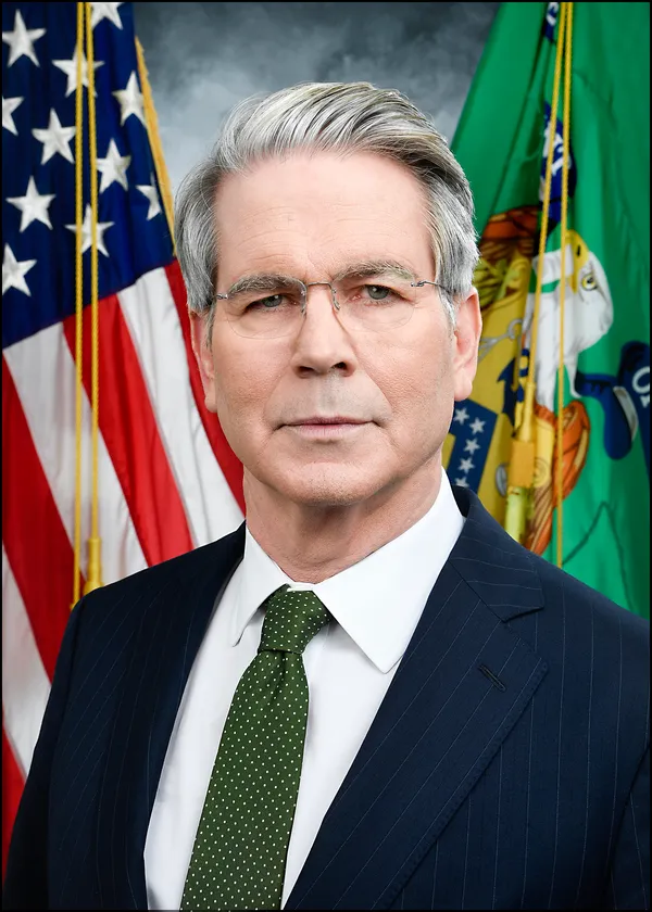 Official portrait of Treasury Secretary Scott Bessent