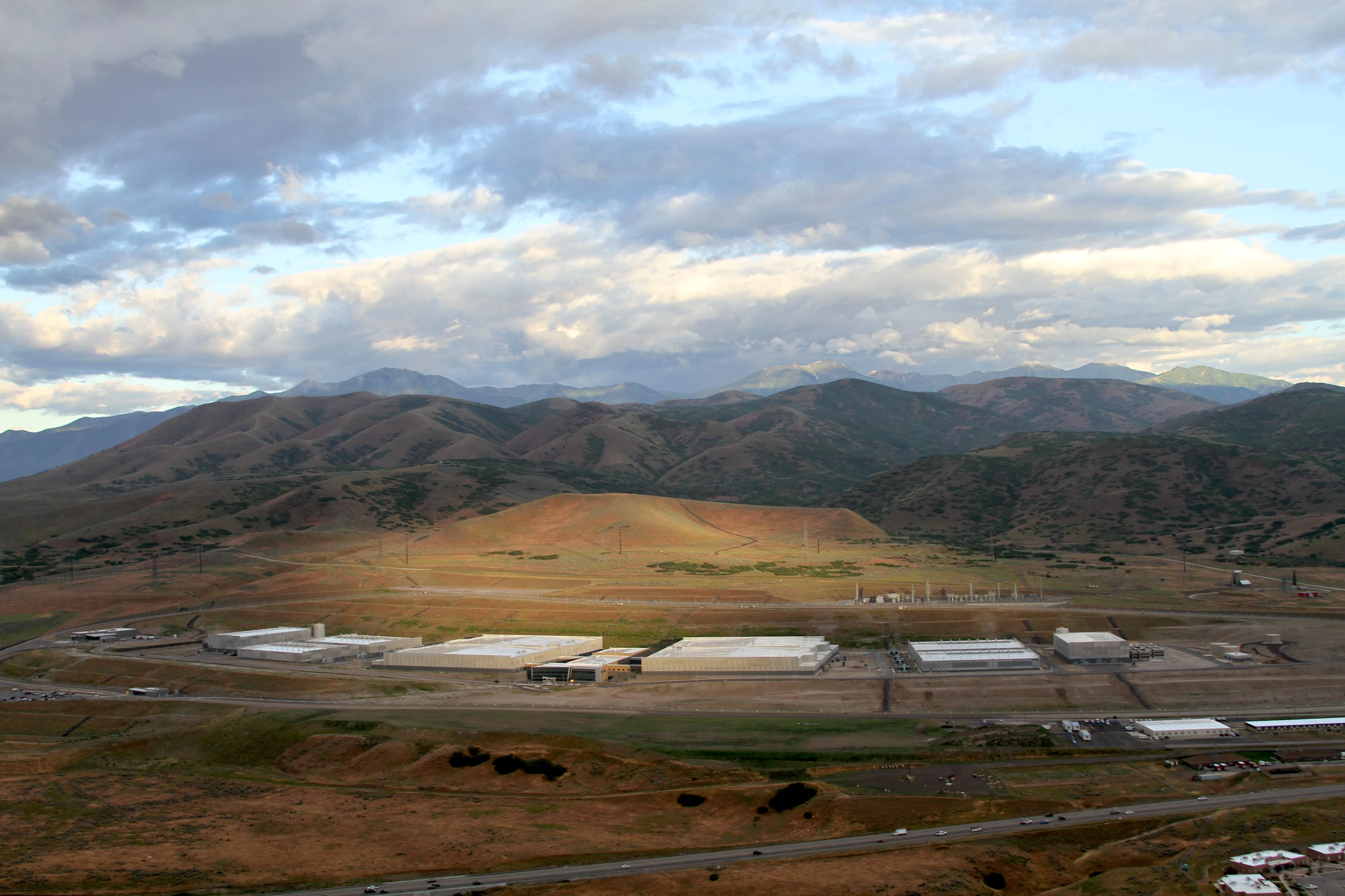 Aerial view of the NSA's Utah Data Center