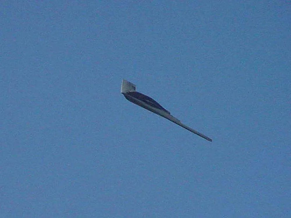 A U.S. Air Force B-2 Spirit stealth bomber in flight