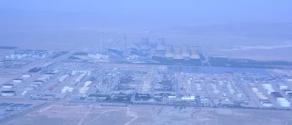 The Isfahan oil refinery and thermal power station in Iran
