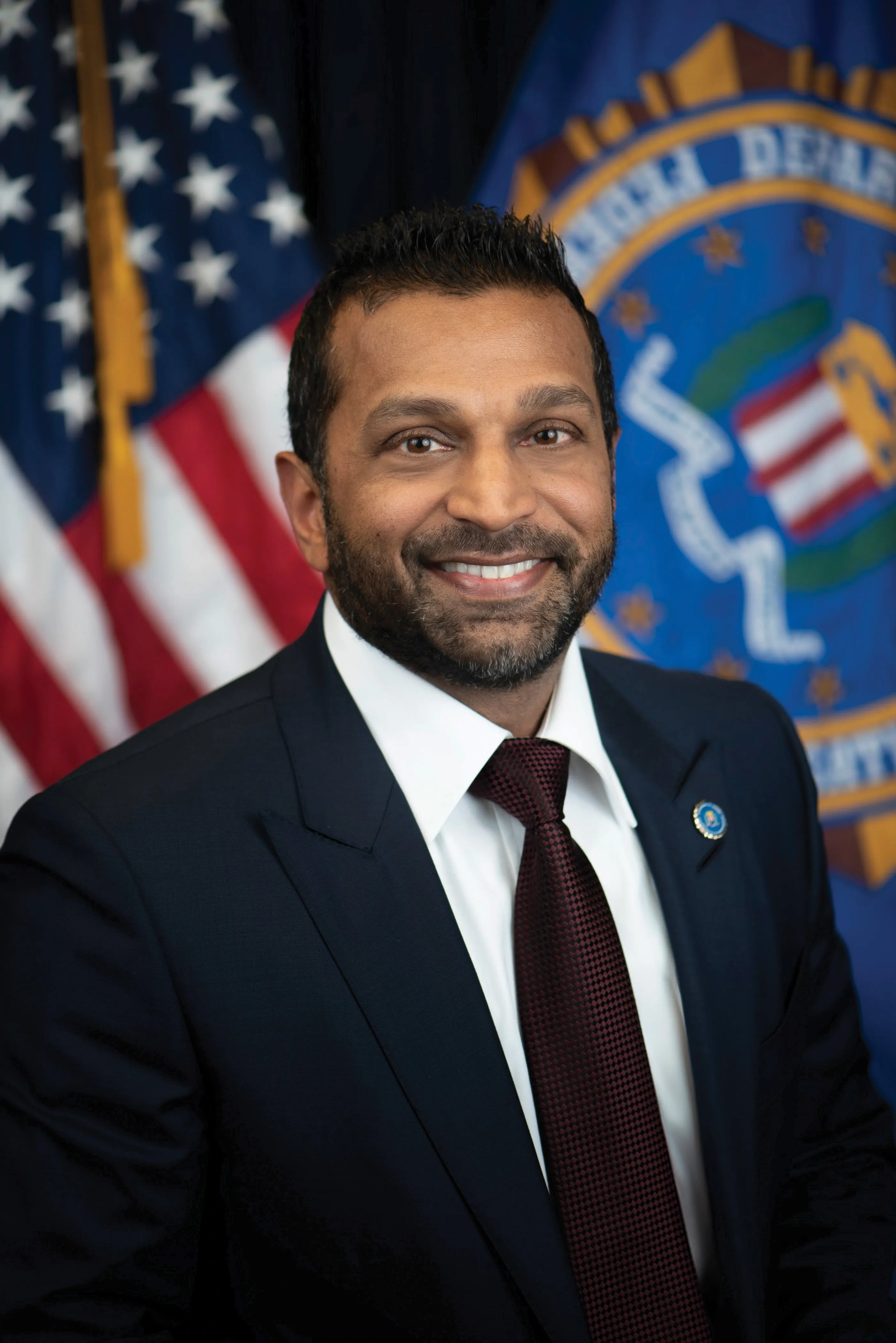 Official FBI portrait of Director Kash Patel.