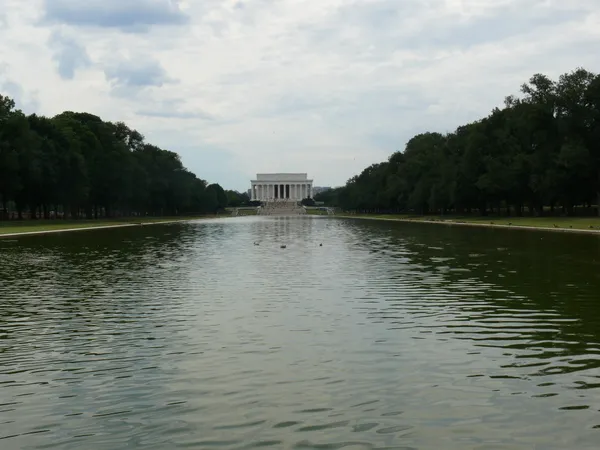 The Lincoln Memorial Reflecting Pool on the National Mall in Washington, D.C.