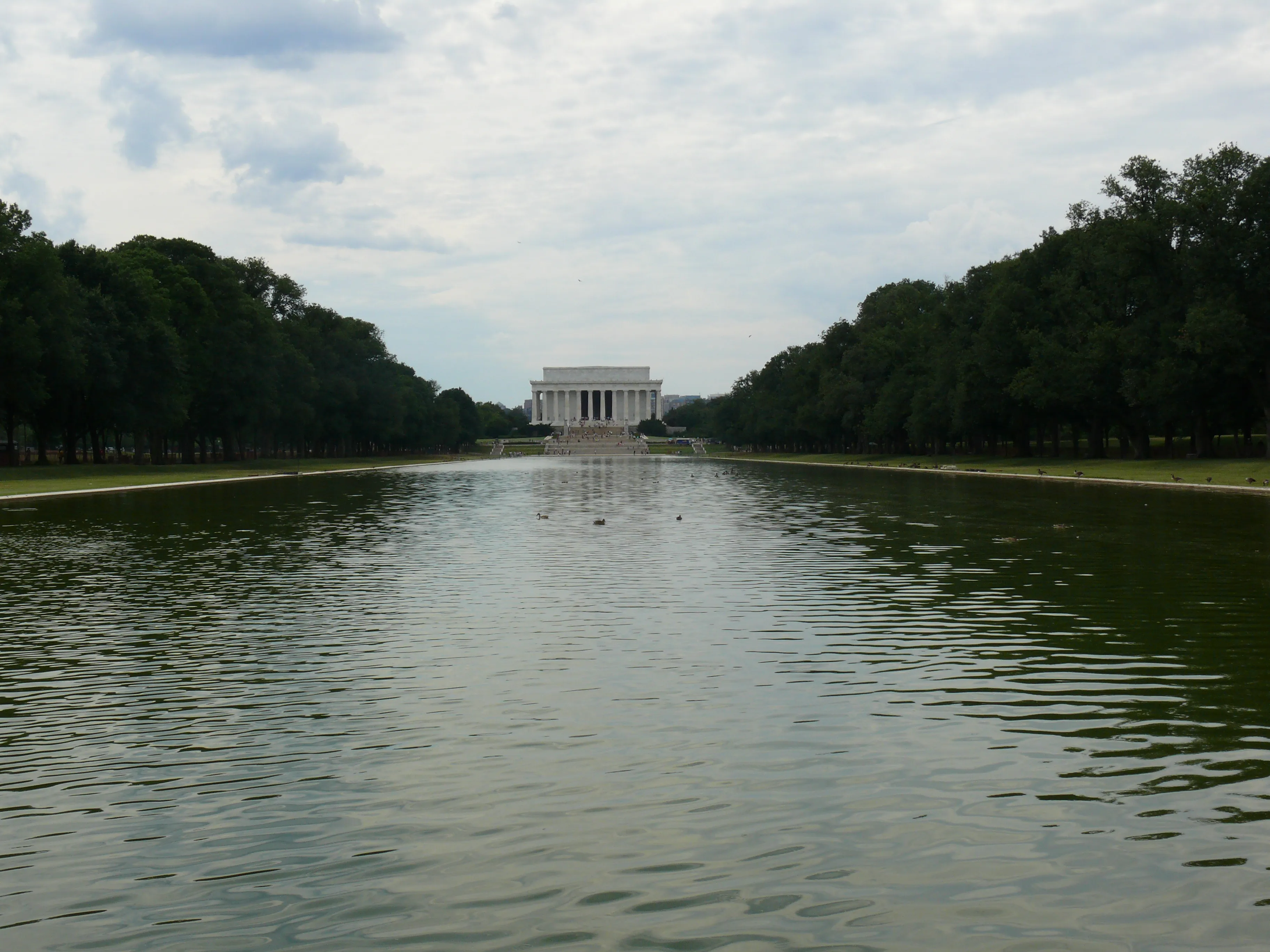 The Lincoln Memorial Reflecting Pool on the National Mall in Washington, D.C.